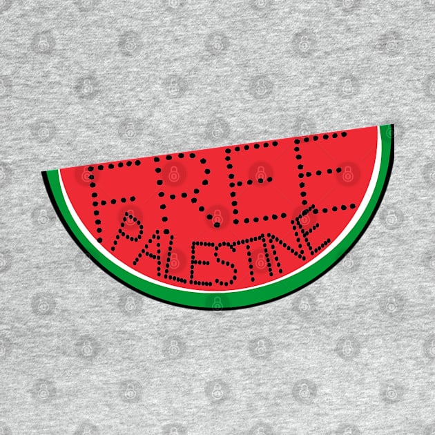 Free Palestine - Watermelon - Slightly Tilted - Back by SubversiveWare